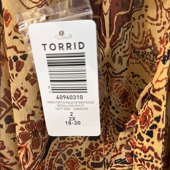 Paisley Print Torrid Blouse - Picture 3 of 8